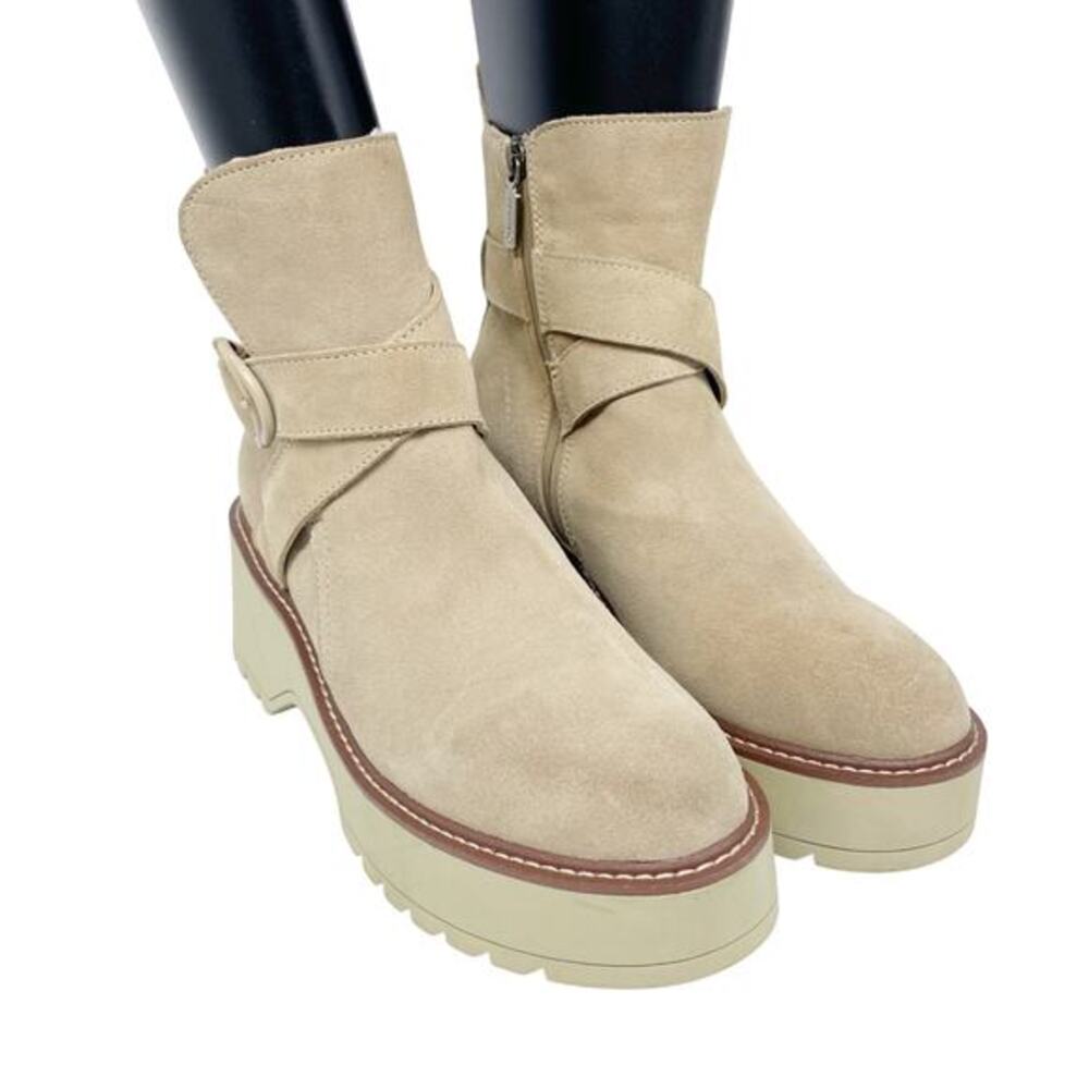 Blondo Women's Giovanni Fashion Boot Sand Suede Size 8.5M‎